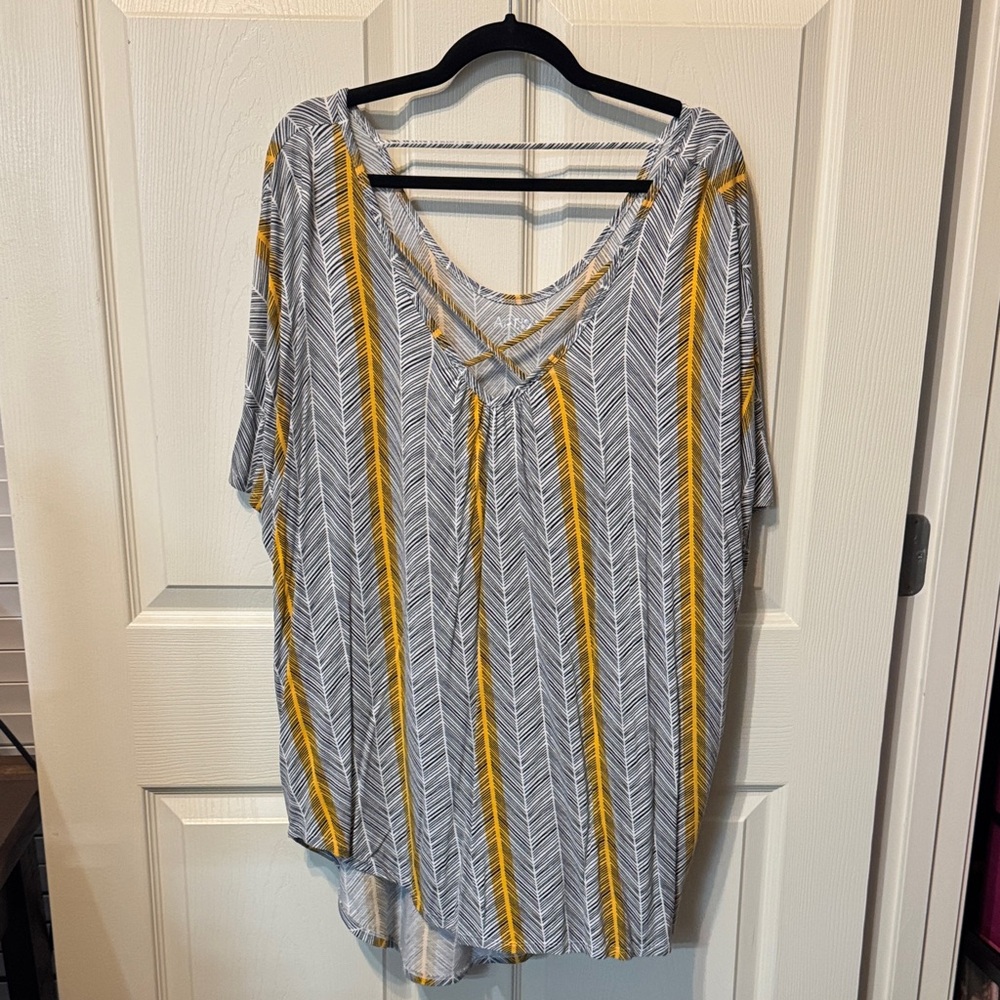 Striped V-Neck Women’s Top